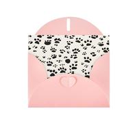 Biglietti di auguri con stampa di ossa e zampe, con buste, vacanze, compleanni, matrimoni e tutte le occasioni