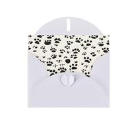 Biglietti di auguri con stampa di ossa e zampe, con buste, vacanze, compleanni, matrimoni e tutte le occasioni