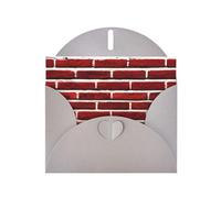 Biglietti di auguri con stampa di pietre rosse mattone con buste, vacanze, compleanni, matrimoni e tutte le occasioni