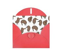 Biglietti di auguri con stampa di un grazioso uccello kiwi, buste incluse, biglietti di auguri vuoti per matrimoni, eventi, compleanni