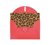 Biglietti di auguri con stampa leopardata gialla - Biglietti di ringraziamento per feste