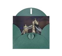 Biglietti di auguri con stampa Tower Bridge a Londra, biglietti di ringraziamento per feste