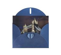 Biglietti di auguri con stampa Tower Bridge a Londra, biglietti di ringraziamento per feste