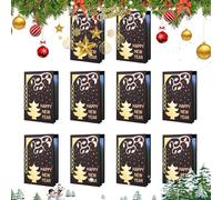 Biglietti di auguri di Natale, biglietti di Natale con buste, set di 10 pacchetti di biglietti di Natale con buste, biglietti di Natale, biglietti di Natale stampati, cartoline di festa per il nodo