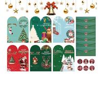 Biglietti di auguri di Natale con buste, 6 pezzi disegni assortiti per le feste, eleganti biglietti di Natale con buste, per donne, mamma, nonna, ragazzi, ragazze, casa, ufficio, scuola, festa