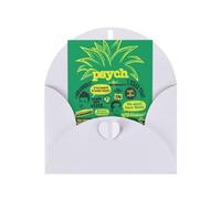 Biglietti di auguri di Natale, con stampa di ananas psicologico, per Capodanno, Ringraziamento, compleanno, ringraziamento, simpatia, anniversario, con buste
