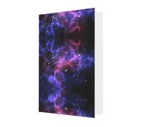 Biglietti di auguri grigi con buste - Universo Galaxy Star Space Print Blank Note Cards, perfetto per compleanno, matrimonio, anniversario
