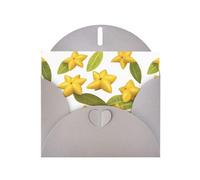Biglietti di auguri in carta perlescente grigia 10,2 x 15,2 cm YYHHAOFA con stella a cinque punte carambola per Natale, compleanno, anniversario di matrimonio e inviti per feste