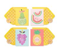 Biglietti di auguri in papiro con buste, motivo: frutta (20 pezzi)