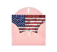 Biglietti di auguri per il 4 luglio con la bandiera americana, con buste, biglietti di auguri che pensano a te, biglietti di incoraggiamento