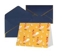 Biglietti di auguri per tutte le occasioni, con stampa pulcino, interno bianco, con busta, adatti per amici e familiari