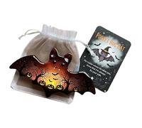 Biglietti di Auguri, Pocket Hug Ghost with Encouragement Card, Cute Mini Pocket Ghost Hug for Emotional Support, Inspirational Keepsake Gift for Friends & Family (3PCS Bat)