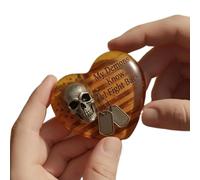 Biglietti di auguri, supporto coraggio, design con teschio, cartolina di incoraggiamento, per uomini, donne, ragazze, adolescenti, viaggi, casa, attività all'aria aperta, scuola