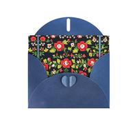 Biglietti di auguri ucraini ricamati con rose - Biglietti di ringraziamento per feste e celebrazioni