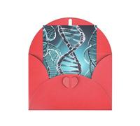 Biglietti di auguri vuoti 10 x 15 cm Dna Genetic Helix biglietto di auguri pieghevole vuoto biglietti di auguri con buste biglietto di ringraziamento biglietto vuoto per tutte le occasioni