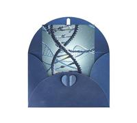 Biglietti di auguri vuoti 10 x 15 cm Dna Genetic Helix biglietto di auguri pieghevole vuoto biglietti di auguri con buste biglietto di ringraziamento biglietto vuoto per tutte le occasioni