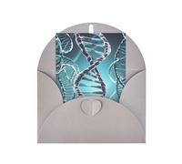Biglietti di auguri vuoti 10 x 15 cm Dna Genetic Helix biglietto di auguri pieghevole vuoto biglietti di auguri con buste biglietto di ringraziamento biglietto vuoto per tutte le occasioni