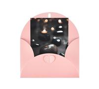 Biglietti di auguri vuoti con cuore misterioso nero, biglietti di ringraziamento e buste, 10 x 15 cm, per matrimoni, baby shower, feste.