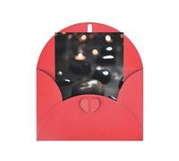 Biglietti di auguri vuoti con cuore misterioso nero, biglietti di ringraziamento e buste, 10 x 15 cm, per matrimoni, baby shower, feste.