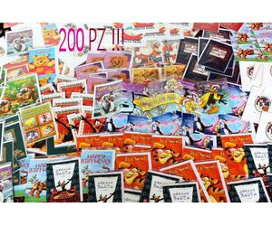 BIGLIETTI DI AUGURI - WORK LOT 200 PZ MISTI - ORIGINALI E BELLISSIMI