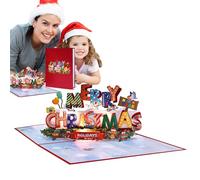 Biglietti di Buon Natale - Biglietto Natalizio 3D con Musica e Luci - Regalo Ricordo Per Ragazzi Ragazze Bambini E Famiglia | per Compleanno, Classe e Cerimonia di Laurea