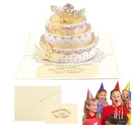 Biglietti di compleanno 3D pop-up, biglietti di auguri di compleanno decorativi, divertenti design pop-up, biglietto 3D fatto a mano, biglietto regalo, invito a una festa, biglietto di celebrazione