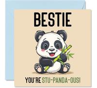 Biglietti di compleanno bestie Stu-Panda-ous divertente biglietto di auguri di compleanno migliore amica da amici regalo di compleanno migliore amica 145mm biglietti di