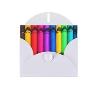 Biglietti di compleanno colorati con buste, questo biglietto di auguri vuoto utilizza carta perlata con bottone d'amore. Per tutte le occasioni, biglietti di compleanno, biglietti di nozze.