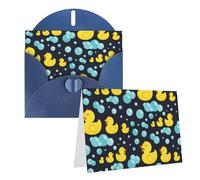 Biglietti di compleanno con stampa di paperelle in gomma con buste, biglietti per tutte le occasioni, include biglietti di auguri vuoti biglietti di condoglianze biglietti di condoglianze Thinking of