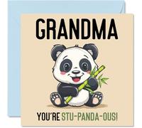 Biglietti di compleanno nonna Stu-Panda-ous divertente biglietto di auguri di compleanno la nonna da nipote nonna regalo di compleanno nonna 145mm biglietti di auguri