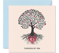 Biglietti di condoglianze - Thinking of You Love Tree - Biglietto di condoglianze biglietti di lutto per adulti sorry for your loss 145mm biglietti di auguri di condoglianze per amici e familiari