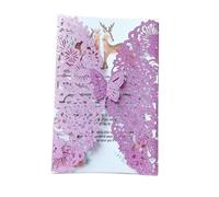 Biglietti Di Invito Per Matrimonio 10 buste for biglietti d'invito con farfalle glitterate, for matrimoni, fidanzamenti, battesimi, decorazioni for feste(Glitter Pink,With Envelopes)