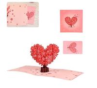 Biglietti Di Invito Per Matrimonio 2 pz 3D Amore Ciliegio Biglietti d'invito di auguri Taglio Laser Miniature Cartolina for L'amante Fidanzata Regali Decorazione della festa nuziale