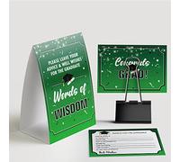 Biglietti di laurea con parole di saggezza 2023 (1 segno e 50 biglietti di consigli), consigli e auguri per il laureato, forniture per feste di laurea 2023, decorazioni di laurea, festa di laurea - 07