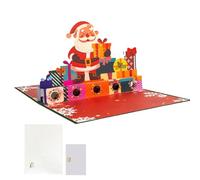 Biglietti di Natale con porta soldi, dimensioni standard, 12,7 x 17,8 cm, biglietti di auguri interattivi per feste e compleanni, comodo slot regalo in contanti con vivaci opere d'arte stagionali