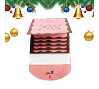 Biglietti di Natale, giglietti e'vuguri ger la festa decorativa, con una costruzione robusta, biglietti d'auguri per gli adulti che raccolgono cascata a organizzatore zi aiguri 7.13x4.02 pollici