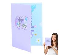 Biglietti di Pasqua coniglio - Biglietti di Pasqua coniglio, questi biglietti sono fatti di carta Biglietti di Pasqua Coniglio Pop Up Biglietti di auguri 3D, biglietti di auguri con buste, biglietti