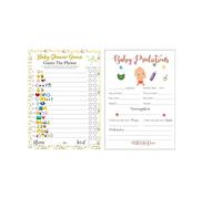 Biglietti di pronostico per bambini, 30 pezzi, decorazioni per feste per baby shower, consigli per i neogenitori, gioco di rivelazione del genere