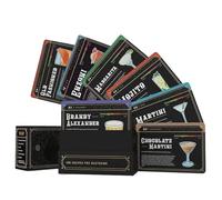 Biglietti di ricette per cocktail, 100 schede flash per bevande miste, istruzioni passo passo da 16,5 x 12,7 cm, guida alla mixologia con lista degli ingredienti, per baristi e cocktail party