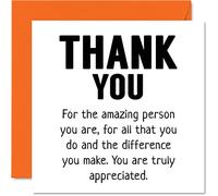 Biglietti di ringraziamento - Amazingson All You Do Truly Appreciated - Biglietti di ringraziamento lui uomini donne biglietto di apprezzamento sincero 145mm Thank You So Much