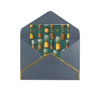 Biglietti di ringraziamento con buste con stampa di frutta tropicale paradiso - biglietti di ringraziamento vuoti - set di cancelleria perfetto per tutte le occasioni