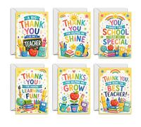 Biglietti di ringraziamento, confezione da 24, con scritta "Share Heartfelt Thanks in Style", classica scatola di ringraziamento con 24 disegni vuoti all'interno, formato A6, buste incluse