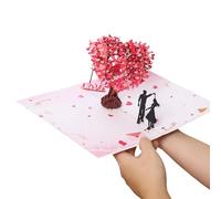 Biglietti di San - Souvenir Romantico Coppia Che Danza - Biglietto 3D Design Albero Cuori con Busta e Messaggio | Per Fidanzata Fidanzata Marito Moglie Uomini Donne Vacanze Compleanno