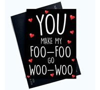 Biglietti di San Valentino Divertenti Biglietti di auguri per Lui Profanity Cards per Lui You Make My Foo Go Woo Woo Biglietto di San Valentino per Fidanzato Marito Fidanzato LGBTQ LGBT Regali Commedia PC725