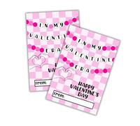 Biglietti di San Valentino in My Valentine Era | Confezione da 30 biglietti da 10,2 x 15,2 cm per la scuola dei bambini, pop country, cantanti eras, braccialetti dell'amicizia ispirati alla Galentine