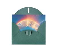 Biglietti e buste con stampa arcobaleno colorati, 12,7 x 15,2 cm, per inviti di matrimonio, compleanno e tutte le occasioni