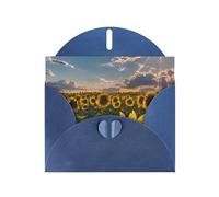 Biglietti e buste con stampa di girasoli e luce solare, 12,7 x 15,2 cm, per inviti di matrimonio, compleanno e tutte le occasioni