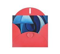 Biglietti e buste con stampa di note musicali blu, 12,7 x 15,2 cm, per inviti di matrimonio, compleanno e tutte le occasioni