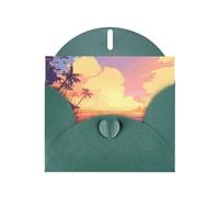 Biglietti e buste con stampa di paesaggi sulla spiaggia, 12,7 x 15,2 cm, per inviti di matrimonio, compleanno e tutte le occasioni