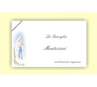 Biglietti e Bustine Lutto con vostra personalizzazione - Formato 9x14 cm - articolo 2068 - (prezzo a scatola da 100 biglietti e 100 buste)